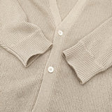 Graphpaper Linen Solotex Loose Rib Cardigan サイズ3 定価33000円 GU251-80120 カーディガン 25SS ベージュ メンズ グラフペーパー【中古】6-0825M♪