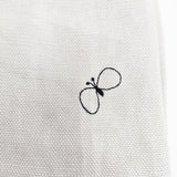 mina perhonen forest parade choucho刺繍 ts7806 リネン 巾着バッグ ベージュ レディース ミナペルホネン【中古】6-1011G◎