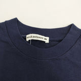 mina perhonen choucho 刺繍 ws8175 サイズ36 コットン 半袖 ワンピース ネイビー ホワイト レディース ミナペルホネン【中古】6-0831S◎