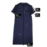 mina perhonen choucho 刺繍 ws8175 サイズ36 コットン 半袖 ワンピース ネイビー ホワイト レディース ミナペルホネン【中古】6-0831S◎