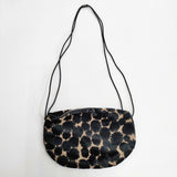 mina perhonen good news! coupe bag クッペバッグ vs9975 パイル ショルダーバッグ ブラック ベージュ レディース ミナペルホネン【中古】6-1011T◎