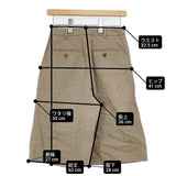 MARGARET HOWELL HIGH DENSE LINEN POPLIN TROUSERS 定価31900円 578-8141002 サイズ1 ショートパンツ ハーフパンツ ショーツ ベージュ レディース マーガレットハウエル【中古】6-0831S◎