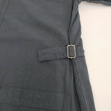 MHL. COTTON LINEN SHIRTING DRESS コットンリネン 定価30800円 595-9157552 サイズ1 半袖 ワンピース ネイビー レディース エムエイチエル【中古】6-0831S◎