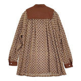 Conges payes モールレース刺繍チュニック 定価18700円 ブラウス チュニック 25AW ブラウン レディース コンジェ ペイエ【中古】6-0825T♪