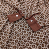 Conges payes モールレース刺繍チュニック 定価18700円 ブラウス チュニック 25AW ブラウン レディース コンジェ ペイエ【中古】6-0825T♪
