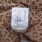 Conges payes モールレース刺繍チュニック 定価18700円 ブラウス チュニック 25AW ブラウン レディース コンジェ ペイエ【中古】6-0825T♪