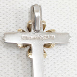 TIFFANY&Co. シグネチャークロス シルバー925 750 K18 ペンダントトップ シルバー ゴールド レディース ティファニー【中古】6-1004T◎