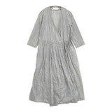 evam eva printed robe サイズM E241T184 カシュクール ローブ 定価44000円 ワンピース 24SS グレー レディース エヴァムエヴァ【中古】6-0825M♪