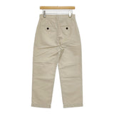 MARGARET HOWELL COTTON LINEN TROUSERS 578-6143208 サイズ2 定価35200円 コットンリネン パンツ 26SS ベージュ レディース マーガレットハウエル【中古】6-0825M♪