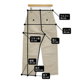 MARGARET HOWELL COTTON LINEN TROUSERS 578-6143208 サイズ2 定価35200円 コットンリネン パンツ 26SS ベージュ レディース マーガレットハウエル【中古】6-0825M♪
