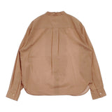 MARGARET HOWELL WASHED COTTON 578-6153202 定価37400円 コットン フリル ブラウス シャツ 26SS ピンクベージュ レディース マーガレットハウエル【中古】6-0811M♪
