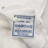 45R/45rpm 刺繍ワッフルのヘンリー サイズ2 定価34100円 ヘンリーネック カットソー ホワイト レディース フォーティーファイブアールピーエム【中古】6-0825M♪