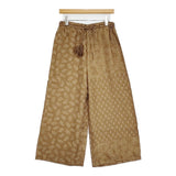 TOWAVASE sarasa silk pants 22-0010A 定価58300円 サラサシルクパンツ イージー ワイド パンツ キャメル レディース トワヴァーズ【中古】6-0825M♪