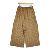 TOWAVASE sarasa silk pants 22-0010A 定価58300円 サラサシルクパンツ イージー ワイド パンツ キャメル レディース トワヴァーズ【中古】6-0825M♪