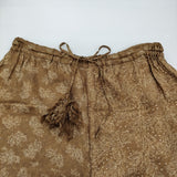 TOWAVASE sarasa silk pants 22-0010A 定価58300円 サラサシルクパンツ イージー ワイド パンツ キャメル レディース トワヴァーズ【中古】6-0825M♪