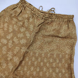 TOWAVASE sarasa silk pants 22-0010A 定価58300円 サラサシルクパンツ イージー ワイド パンツ キャメル レディース トワヴァーズ【中古】6-0825M♪