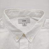 HYKE OXFORD B.D. SHIRT WITH SHEER SLEEVE サイズ2 251-15246 シアースリーブ 長袖シャツ 25SS ホワイト レディース ハイク【中古】6-0901M♪