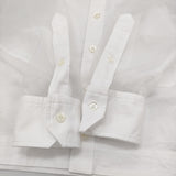 HYKE OXFORD B.D. SHIRT WITH SHEER SLEEVE サイズ2 251-15246 シアースリーブ 長袖シャツ 25SS ホワイト レディース ハイク【中古】6-0901M♪