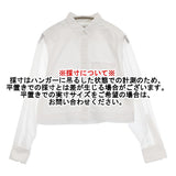 HYKE OXFORD B.D. SHIRT WITH SHEER SLEEVE サイズ2 251-15246 シアースリーブ 長袖シャツ 25SS ホワイト レディース ハイク【中古】6-0901M♪