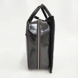 COMME des GARCONS JUNYA WATANABE ステアガラス×ヘアハイド レザーバッグ 定価64900円 ハンドバッグ ブラック レディース ジュンヤワタナベ【中古】6-0901G♪