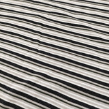 MHL. COTTON LINEN STRIPE JERSEY サイズ2 595-6168204 定価15400円 半袖Ｔシャツ カットソー 26SS ブラック ベージュ レディース エムエイチエル【中古】6-0825S♪