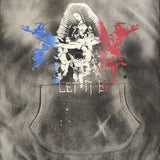 BOWWOW NUBIAN HARD AGEING HOODIE LET IT BE サイズXXL スウェット ヴィンテージ加工 パーカー グレー ブラック メンズ バウワウ【中古】6-0925T♪
