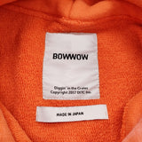 BOWWOW BEATLE MANIA MARDI GRAS HOODIE サイズXL 定価37400円 スウェット ヴィンテージ加工 パーカー オレンジ メンズ バウワウ【中古】6-0925T♪
