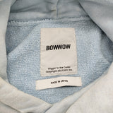 BOWWOW FINK E. HOODIE AGED サイズXL 定価36300円 スウェット ヴィンテージ加工 パーカー 25AW ライトブルー メンズ バウワウ【中古】6-0925T♪