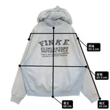 BOWWOW FINK E. HOODIE AGED サイズXL 定価36300円 スウェット ヴィンテージ加工 パーカー 25AW ライトブルー メンズ バウワウ【中古】6-0925T♪
