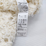mizuiro-ind パターンベスト 定価15180円 ノースリーブニット ベスト 26SS アイボリー レディース ミズイロインド【中古】6-0901M♪