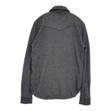 RRL カシミヤウエスタンシャツ 定価159500円 サイズXS 長袖シャツ チャコールグレー メンズ ダブルアールエル RALPH LAUREN【中古】6-0925T♪