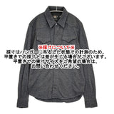 RRL カシミヤウエスタンシャツ 定価159500円 サイズXS 長袖シャツ チャコールグレー メンズ ダブルアールエル RALPH LAUREN【中古】6-0925T♪