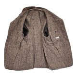 KAPTAIN SUNSHINE Tweed Square Jacket サイズ3 定価104500円 KSNA25FJK01 ツイード ジャケット 25AW ブラウン メンズ キャプテン サンシャイン【中古】6-0901T♪