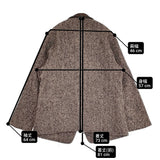 KAPTAIN SUNSHINE Tweed Square Jacket サイズ3 定価104500円 KSNA25FJK01 ツイード ジャケット 25AW ブラウン メンズ キャプテン サンシャイン【中古】6-0901T♪