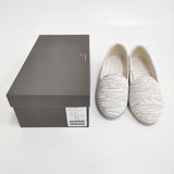 mina perhonen 未使用 kimallus シューズ aes7801 スリッポン 定価31900円 サイズ37 23.5cm スリッポン 26SS ホワイト ベージュ レディース ミナペルホネン【中古】6-0814G♪