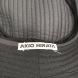 Akio Hirata アキオヒラタ 平田暁夫 デザインハット 皇室御用達 帽子 ハット ブラック レディース【中古】6-1004T◎