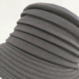 Akio Hirata アキオヒラタ 平田暁夫 デザインハット 皇室御用達 帽子 ハット ブラック レディース【中古】6-1004T◎
