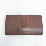 ARTS&SCIENCE Jabara long wallet ジャバラロングウォレット 蛇腹 レザー 牛革 長財布 ブラウン レディース アーツ&サイエンス【中古】6-1004T◎