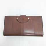 ARTS&SCIENCE Jabara long wallet ジャバラロングウォレット 蛇腹 レザー 牛革 長財布 ブラウン レディース アーツ&サイエンス【中古】6-1004T◎