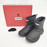 HUNTER WFS2108WWU イントレピッドショートスノーブーツ 定価26400円 ブーツ ブラック レディース ハンター【中古】6-1004T◎