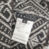 theory ウールカシミヤ 耳付き 帽子 ニット帽 ニットキャップ ネイビー グレー ブラック レディース セオリー【中古】6-1004T◎
