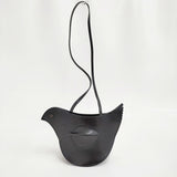 mina perhonen 未使用品 tori bag pochette 定価66000円 レザー 革 ショルダーバッグ 22SS ブラック レディース ミナペルホネン【中古】6-0901G♪