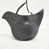 mina perhonen 未使用品 tori bag pochette 定価66000円 レザー 革 ショルダーバッグ 22SS ブラック レディース ミナペルホネン【中古】6-0901G♪