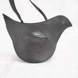 mina perhonen 未使用品 tori bag pochette 定価66000円 レザー 革 ショルダーバッグ 22SS ブラック レディース ミナペルホネン【中古】6-0901G♪