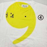 MAISON MARGIELA プリントTシャツ サイズS 広瀬すず着用モデル S51GC0503 S22816 半袖Ｔシャツ カットソー ホワイト イエロー レディース メゾンマルジェラ【中古】6-0901S♪