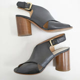 Maison Martin Margiela レザーサンダル サイズ37 S38WP0378 サンダル ブラック レディース メゾンマルタンマルジェラ【中古】6-0901G♪