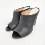 Maison Martin Margiela オープントゥヒールサンダル サイズ38 パンプス サンダル ブラック レディース メゾンマルタンマルジェラ【中古】6-0901G♪