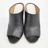 Maison Martin Margiela オープントゥヒールサンダル サイズ38 パンプス サンダル ブラック レディース メゾンマルタンマルジェラ【中古】6-0901G♪