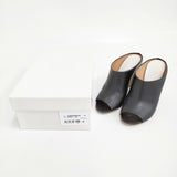 Maison Martin Margiela オープントゥヒールサンダル サイズ38 パンプス サンダル ブラック レディース メゾンマルタンマルジェラ【中古】6-0901G♪
