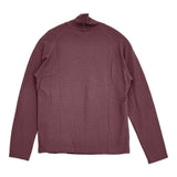babaghuri J0554UB541 ハイネックシャツ ウール ニット プルオーバー 日本製 カットソー 25AW ワインレッド レディース ババグーリ【中古】6-1009M♪